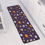 Halloween Eyeball Pattern Print Long Kitchen Mat