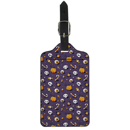 Halloween Eyeball Pattern Print Luggage Tag