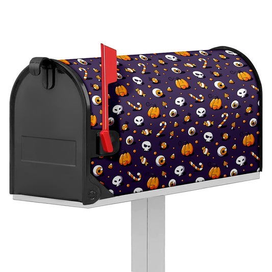 Halloween Eyeball Pattern Print Mailbox Cover