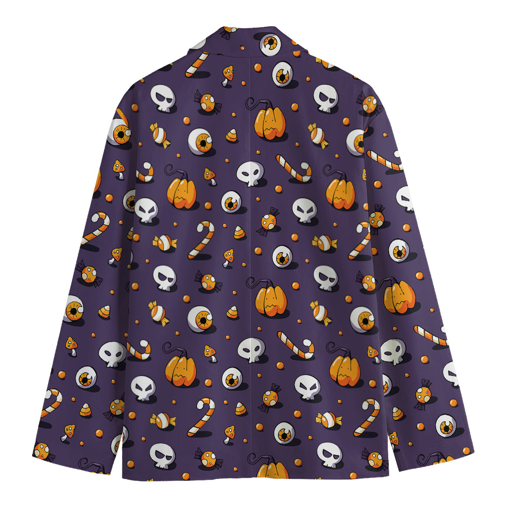 Halloween Eyeball Pattern Print Men's Blazer