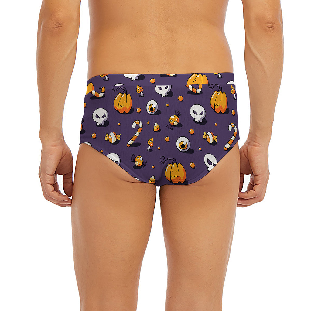 Halloween Eyeball Pattern Print Men's Briefs