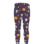 Halloween Eyeball Pattern Print Men's leggings