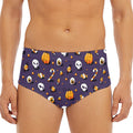 Halloween Eyeball Pattern Print Men's Triangle Swim Briefs