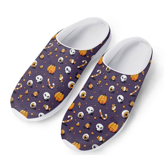 Halloween Eyeball Pattern Print Mesh Casual Shoes