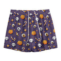 Halloween Eyeball Pattern Print Mesh Shorts