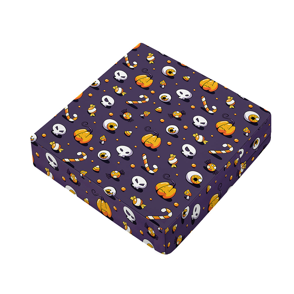 Halloween Eyeball Pattern Print Outdoor Seat Cushion Cover