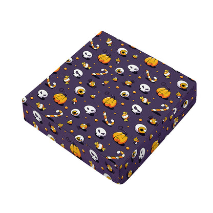 Halloween Eyeball Pattern Print Outdoor Seat Cushion Cover