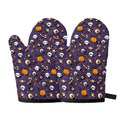 Halloween Eyeball Pattern Print Oven Mitts