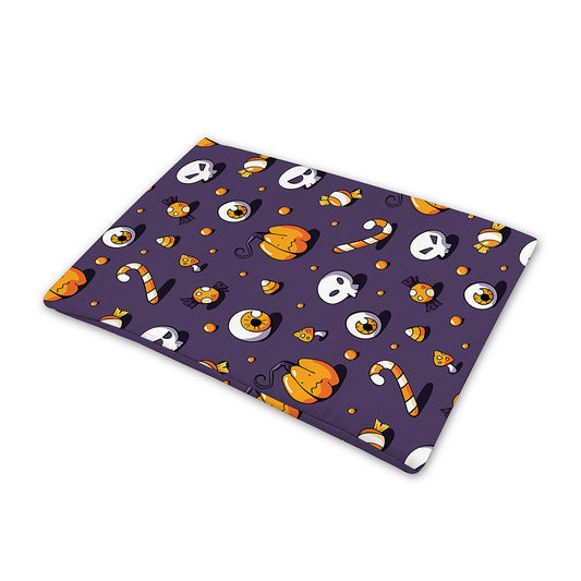 Halloween Eyeball Pattern Print Pet Cooling Mat Cover