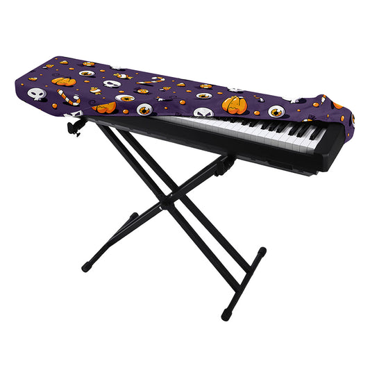 Halloween Eyeball Pattern Print Piano Keyboard Cover