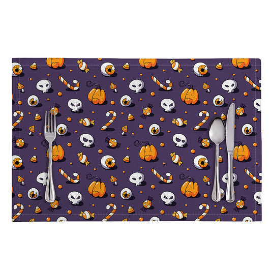 Halloween Eyeball Pattern Print Placemat