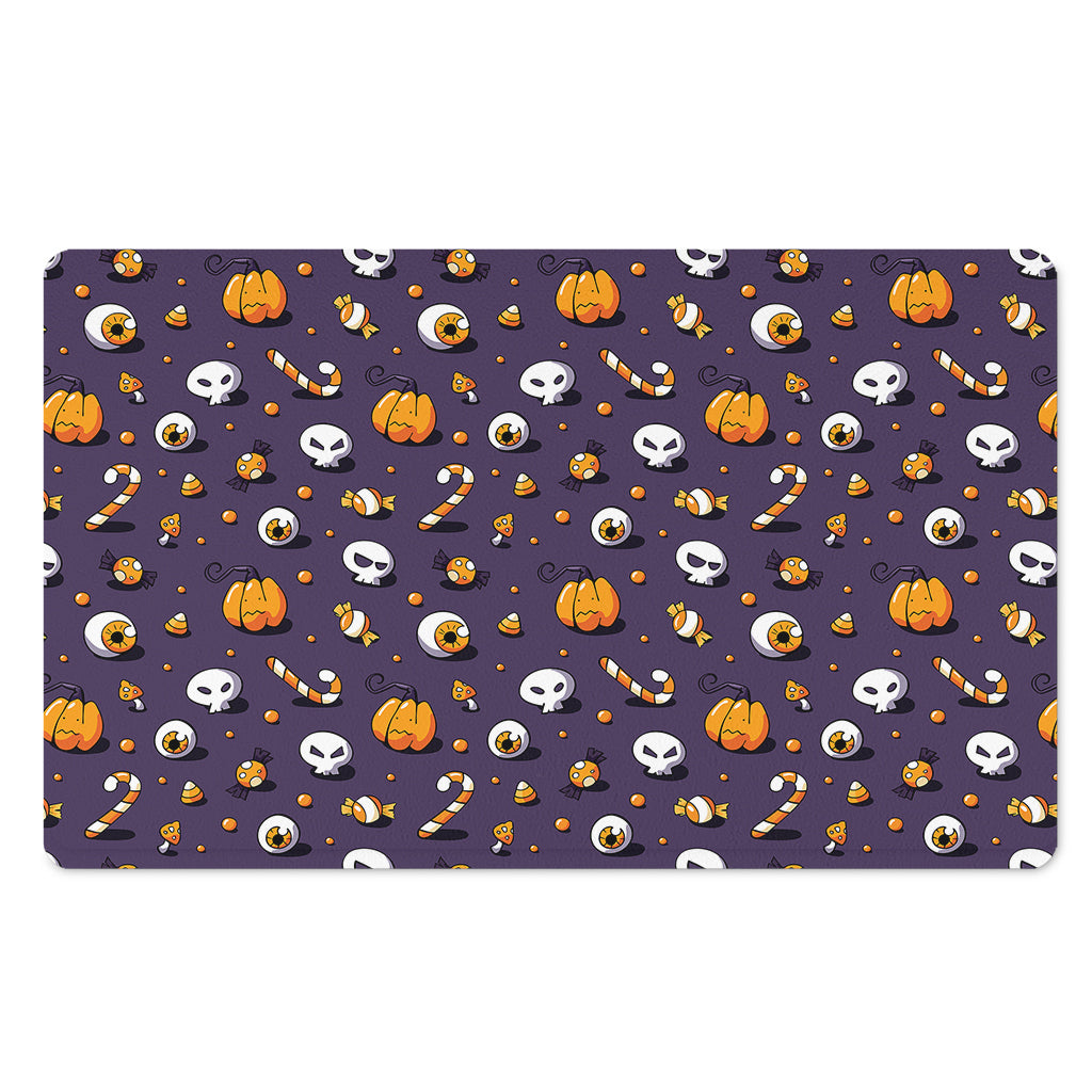 Halloween Eyeball Pattern Print Polyester Doormat