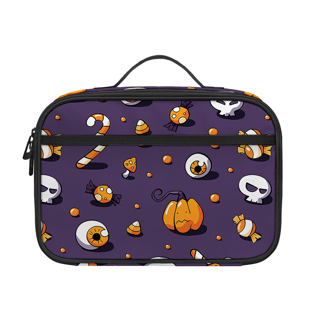 Halloween Eyeball Pattern Print Portable Lunch Bag