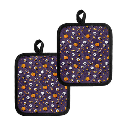 Halloween Eyeball Pattern Print Pot Holders