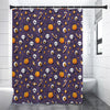 Halloween Eyeball Pattern Print Premium Shower Curtain