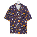 Halloween Eyeball Pattern Print Rayon Hawaiian Shirt