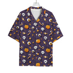 Halloween Eyeball Pattern Print Rayon Hawaiian Shirt