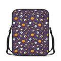 Halloween Eyeball Pattern Print Rectangular Crossbody Bag