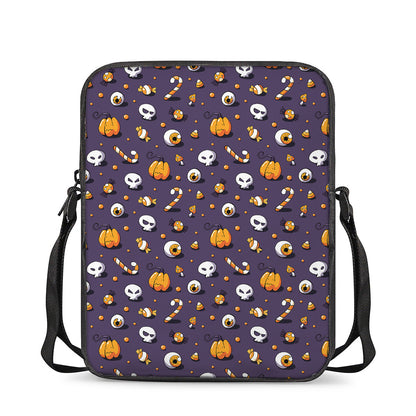Halloween Eyeball Pattern Print Rectangular Crossbody Bag