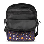 Halloween Eyeball Pattern Print Rectangular Crossbody Bag