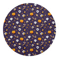 Halloween Eyeball Pattern Print Round Blanket