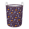 Halloween Eyeball Pattern Print Round Laundry Basket