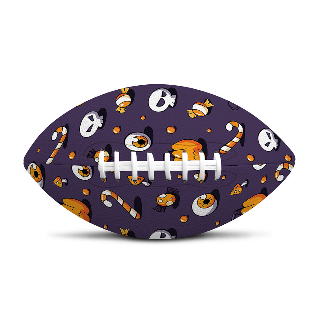 Halloween Eyeball Pattern Print Rugby Ball