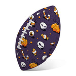 Halloween Eyeball Pattern Print Rugby Ball