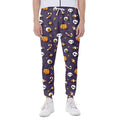 Halloween Eyeball Pattern Print Joggers