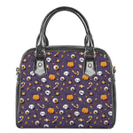 Halloween Eyeball Pattern Print Shoulder Handbag