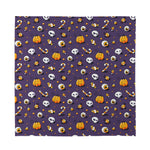 Halloween Eyeball Pattern Print Silk Bandana