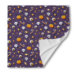 Halloween Eyeball Pattern Print Silk Bandana