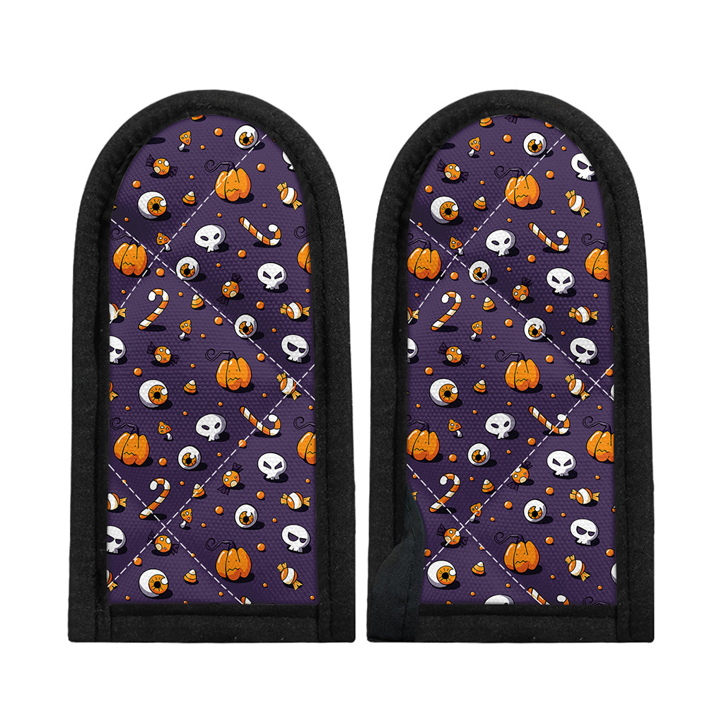 Halloween Eyeball Pattern Print Skillet Handle Cover