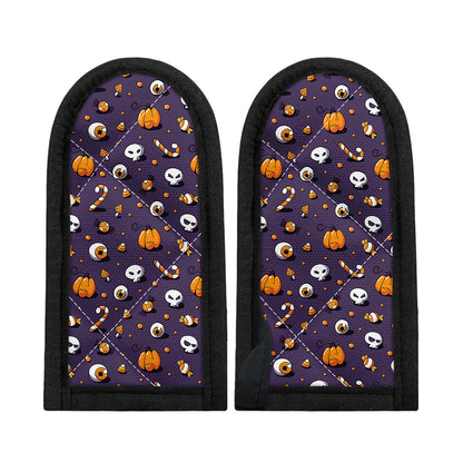 Halloween Eyeball Pattern Print Skillet Handle Cover