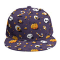 Halloween Eyeball Pattern Print Snapback Cap