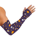 Halloween Eyeball Pattern Print Sun Protection Arm Sleeves