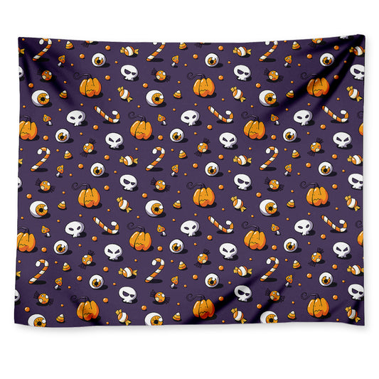 Halloween Eyeball Pattern Print Tapestry