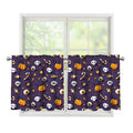 Halloween Eyeball Pattern Print Tier Curtains