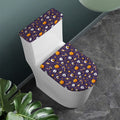 Halloween Eyeball Pattern Print Toilet Lid And Tank Cover Set