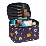 Halloween Eyeball Pattern Print Travel Makeup Bag