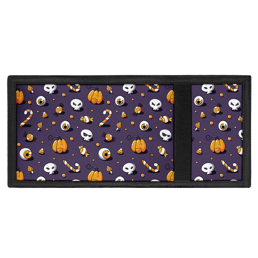 Halloween Eyeball Pattern Print Trifold Wallet