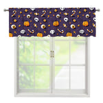 Halloween Eyeball Pattern Print Window Valance