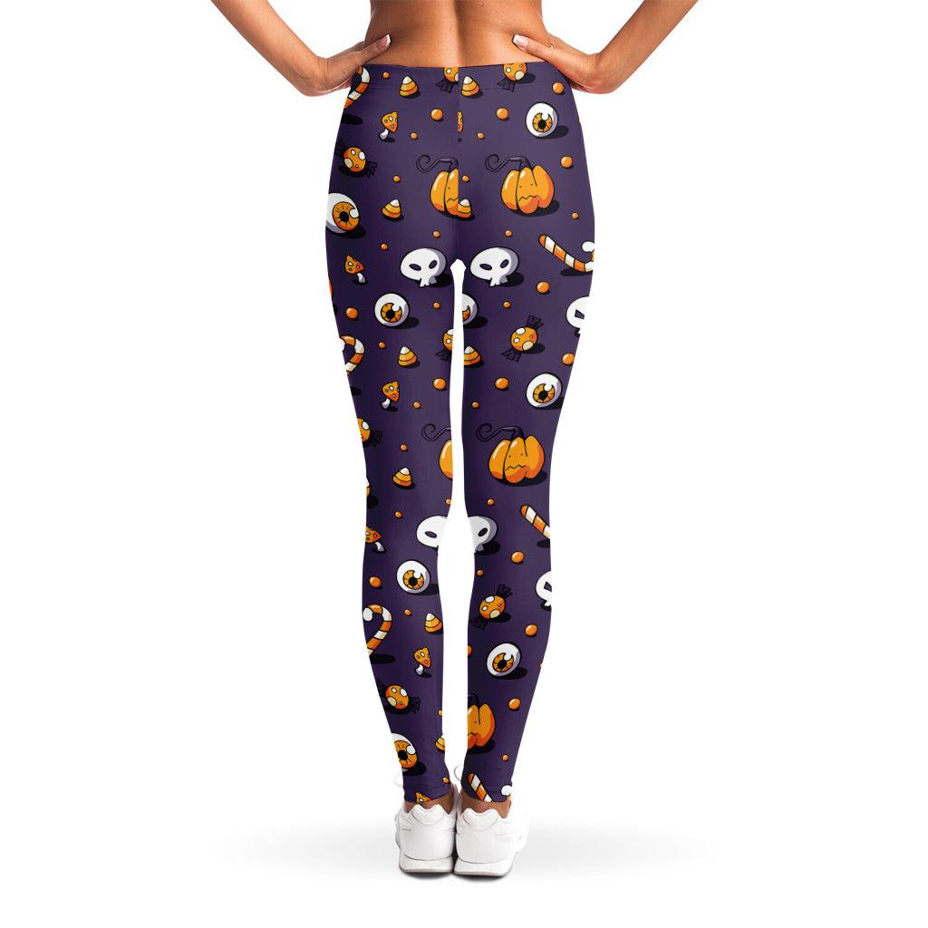 Halloween Eyeball Pattern Print Women's Leggings