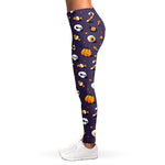 Halloween Eyeball Pattern Print Women's Leggings