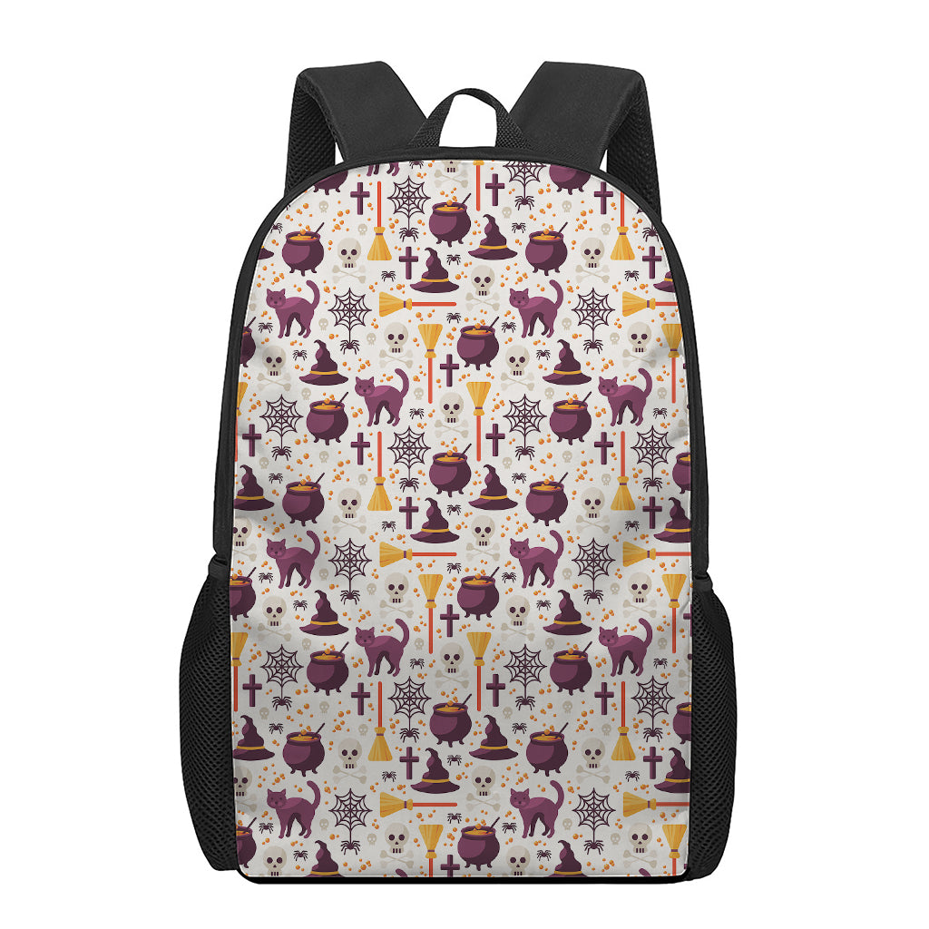 Halloween Festival Pattern Print 17 Inch Backpack