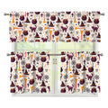 Halloween Festival Pattern Print 3 Piece Kitchen Curtains