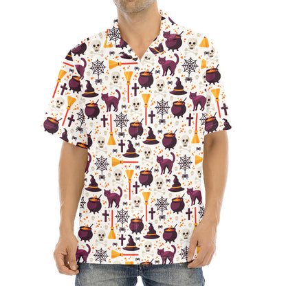 Halloween Festival Pattern Print Aloha Shirt
