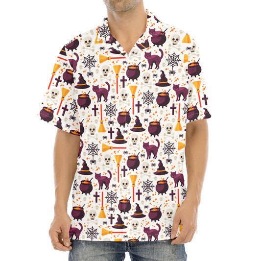 Halloween Festival Pattern Print Aloha Shirt