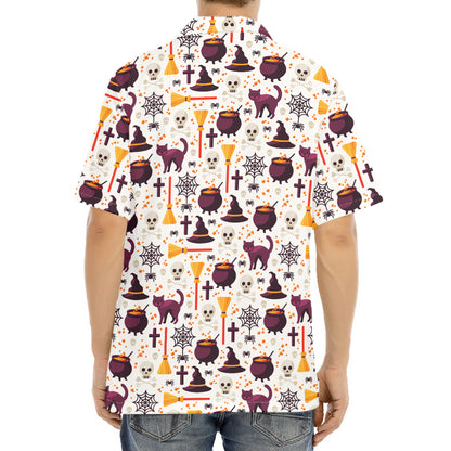 Halloween Festival Pattern Print Aloha Shirt