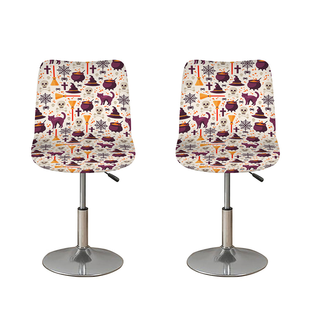 Halloween Festival Pattern Print Bar Stool Covers